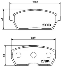 Комплект тормозных колодок BREMBO P 79 017