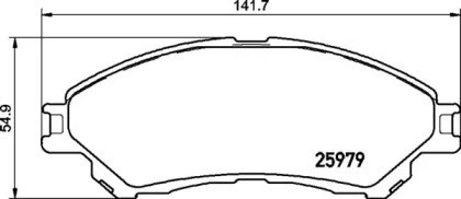 Комплект тормозных колодок, дисковый тормоз BREMBO P 79 032