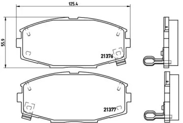 Комплект тормозных колодок BREMBO P 83 020