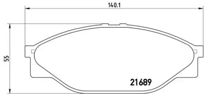 Комплект тормозных колодок BREMBO P 83 023