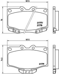 Комплект тормозных колодок BREMBO P 83 026