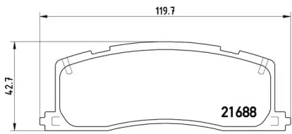 Комплект тормозных колодок BREMBO P 83 030