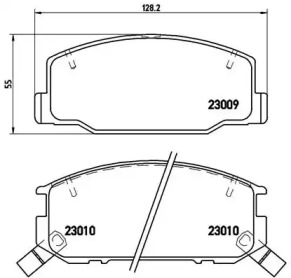 Комплект тормозных колодок BREMBO P 83 031