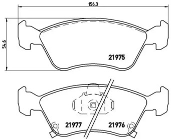 Комплект тормозных колодок BREMBO P 83 041