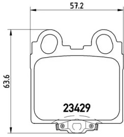 Комплект тормозных колодок BREMBO P 83 045