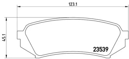 Комплект тормозных колодок BREMBO P 83 049