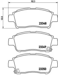 Комплект тормозных колодок BREMBO P 83 050