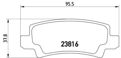 Комплект тормозных колодок BREMBO P 83 065