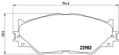 Комплект тормозных колодок BREMBO P 83 074