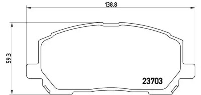 Комплект тормозных колодок BREMBO P 83 078