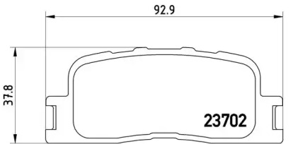 Комплект тормозных колодок BREMBO P 83 088