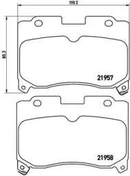 Комплект тормозных колодок BREMBO P 83 090