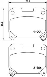 Комплект тормозных колодок BREMBO P 83 091