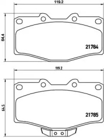 Комплект тормозных колодок BREMBO P 83 095