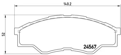 Комплект тормозных колодок BREMBO P 83 096