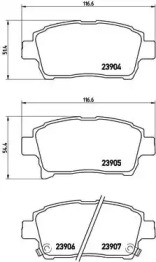 Комплект тормозных колодок BREMBO P 83 103