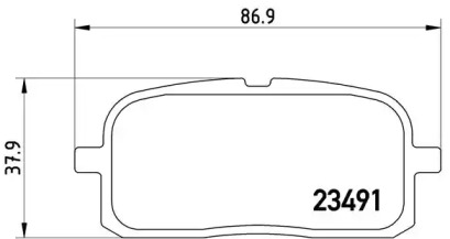 Комплект тормозных колодок BREMBO P 83 116