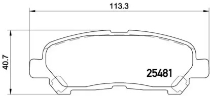 Комплект тормозных колодок BREMBO P 83 138