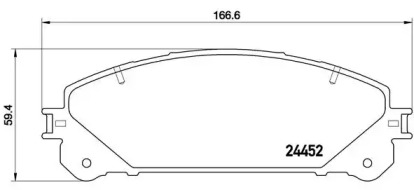 Комплект тормозных колодок BREMBO P 83 145