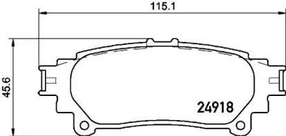 Комплект тормозных колодок BREMBO P 83 152