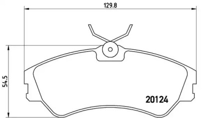 Комплект тормозных колодок BREMBO P 85 028