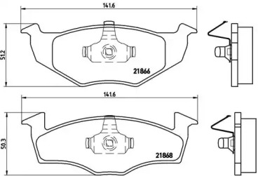 Комплект тормозных колодок BREMBO P 85 030