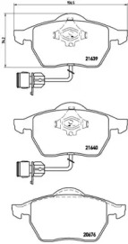 Комплект тормозных колодок BREMBO P 85 040