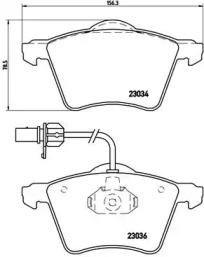 Комплект тормозных колодок BREMBO P 85 052