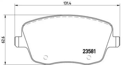 Комплект тормозных колодок BREMBO P 85 057