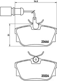 Комплект тормозных колодок BREMBO P 85 059