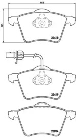 Комплект тормозных колодок BREMBO P 85 062