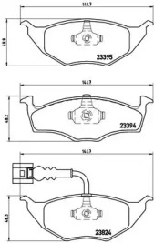 Комплект тормозных колодок BREMBO P 85 063