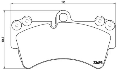 Комплект тормозных колодок BREMBO P 85 065