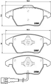 Комплект тормозных колодок BREMBO P 85 075