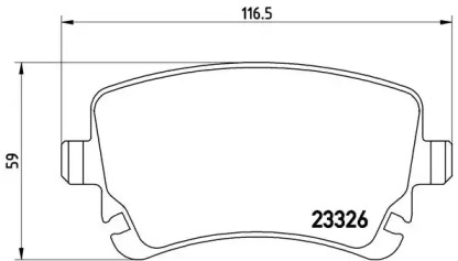 Комплект тормозных колодок BREMBO P 85 076