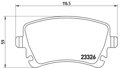 Комплект тормозных колодок BREMBO P 85 083