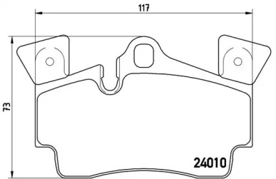 Комплект тормозных колодок BREMBO P 85 088