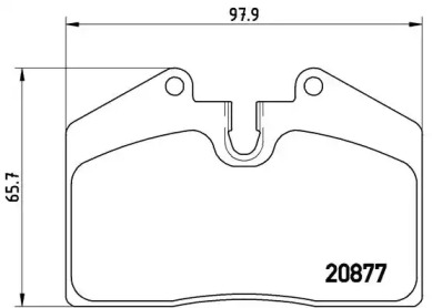 Комплект тормозных колодок BREMBO P 85 094