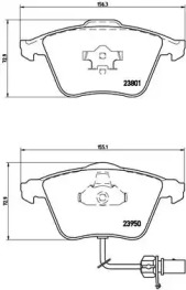 Комплект тормозных колодок BREMBO P 85 097