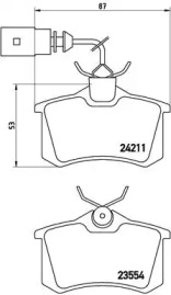 Комплект тормозных колодок BREMBO P 85 101