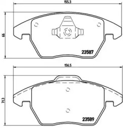 Комплект тормозных колодок BREMBO P 85 105