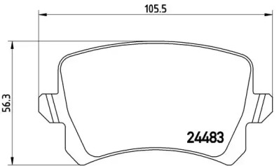 Комплект тормозных колодок BREMBO P 85 108