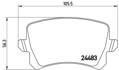 Комплект тормозных колодок BREMBO P 85 109