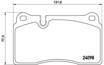 Комплект тормозных колодок BREMBO P 85 110