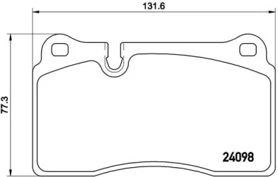 Комплект тормозных колодок BREMBO P 85 116