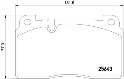 Комплект тормозных колодок BREMBO P 85 122