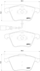 Комплект тормозных колодок BREMBO P 85 129