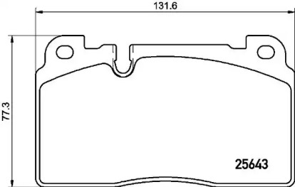 Комплект тормозных колодок BREMBO P 85 133