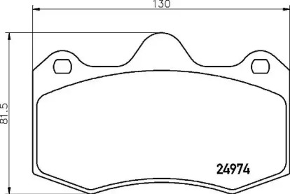 Комплект тормозных колодок BREMBO P 85 134