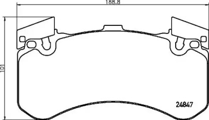 Комплект тормозных колодок BREMBO P 85 136